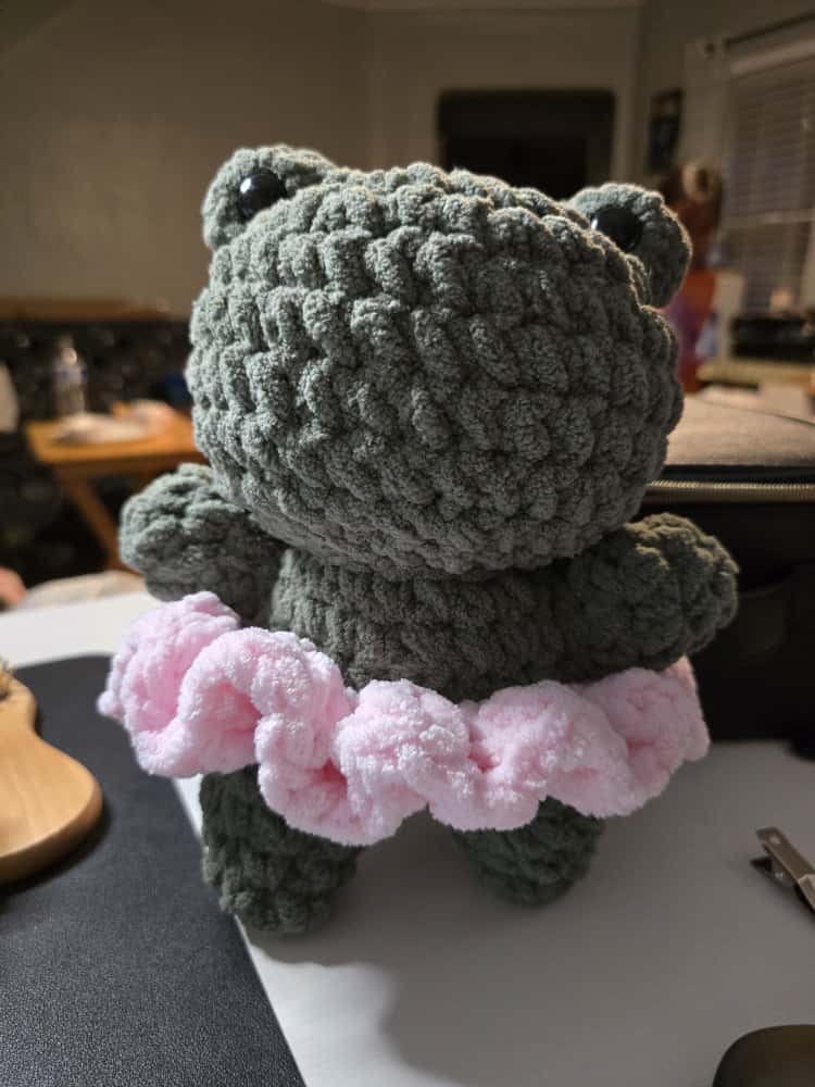 froggy ballerina home made crotchet