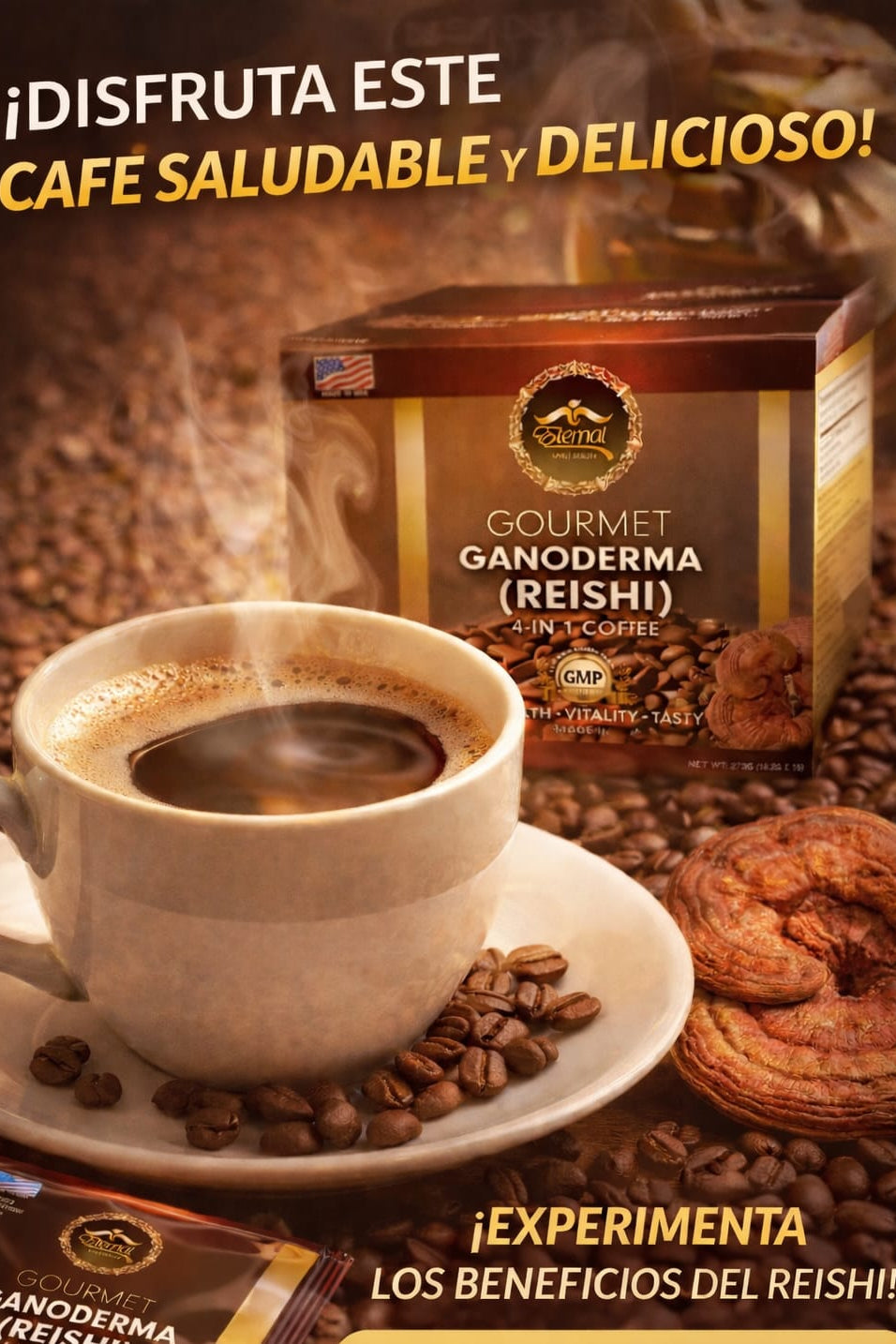 Reishi Ganoderma Coffee 4-n-1 gourmet