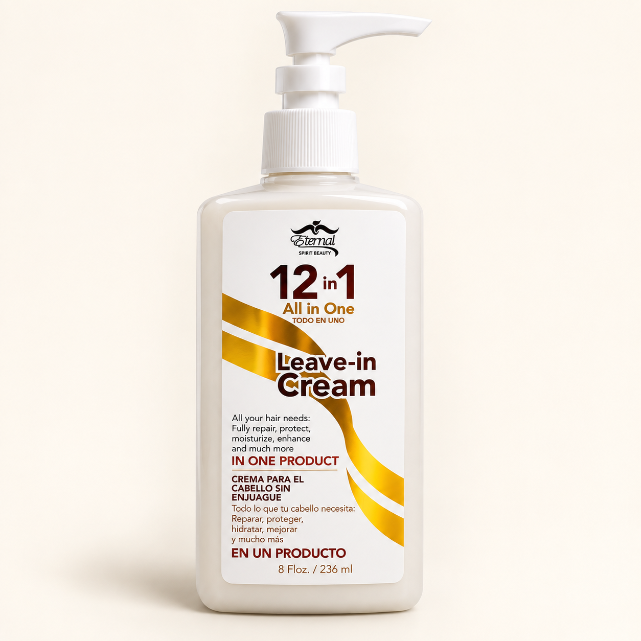 Eternal Spirit Beauty 12-in-1 Leave-In Hair Cream – 8 fl oz