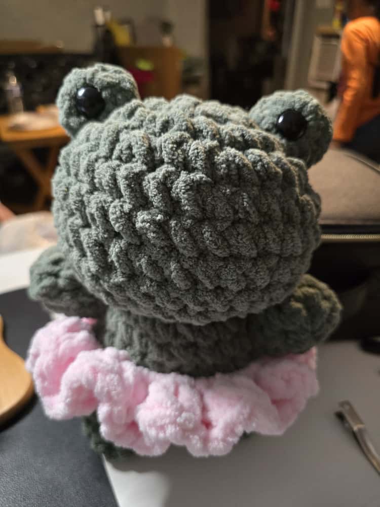 froggy ballerina home made crotchet