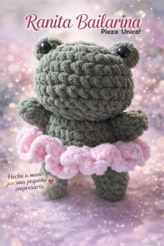froggy ballerina home made crotchet